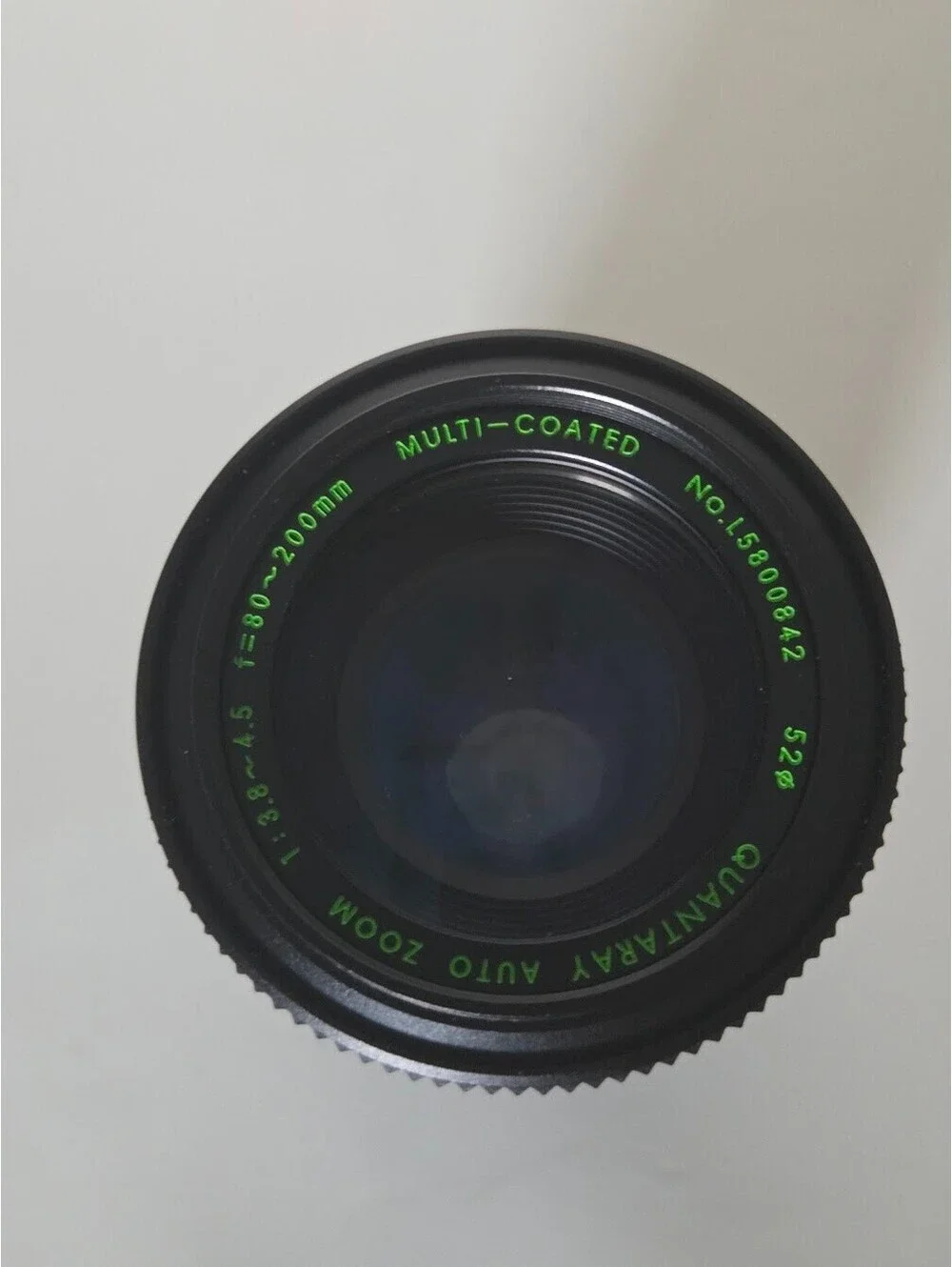 Quantaray Auto Zoom 80–200mm F3.8–4.5 Lens Multi-Coated Manual Focus